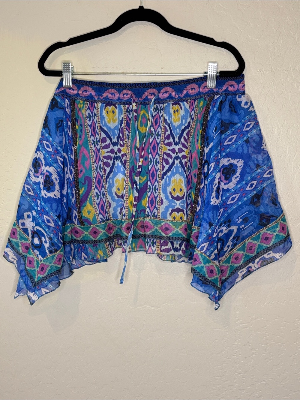 Zara Blue Boho Printed Skirt